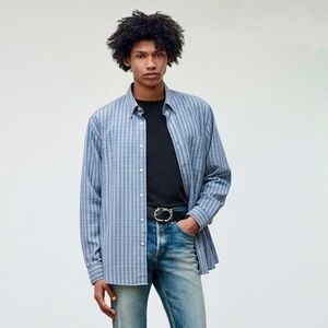 Vintage 70s Pierre Cardin Graph Check Dress Shirt